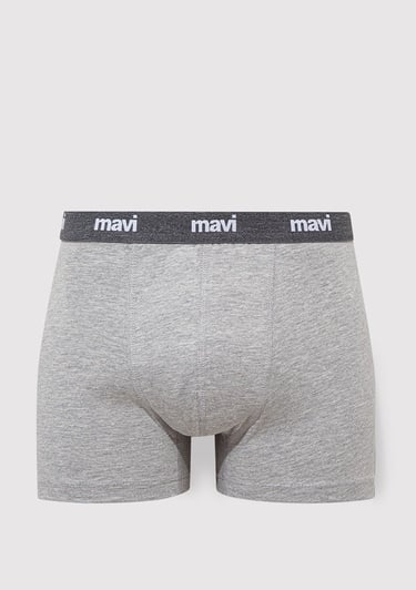  Mavi Gri Basic Boxer 0911180-82816