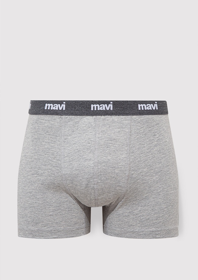  Mavi Gri Basic Boxer 0911180-82816