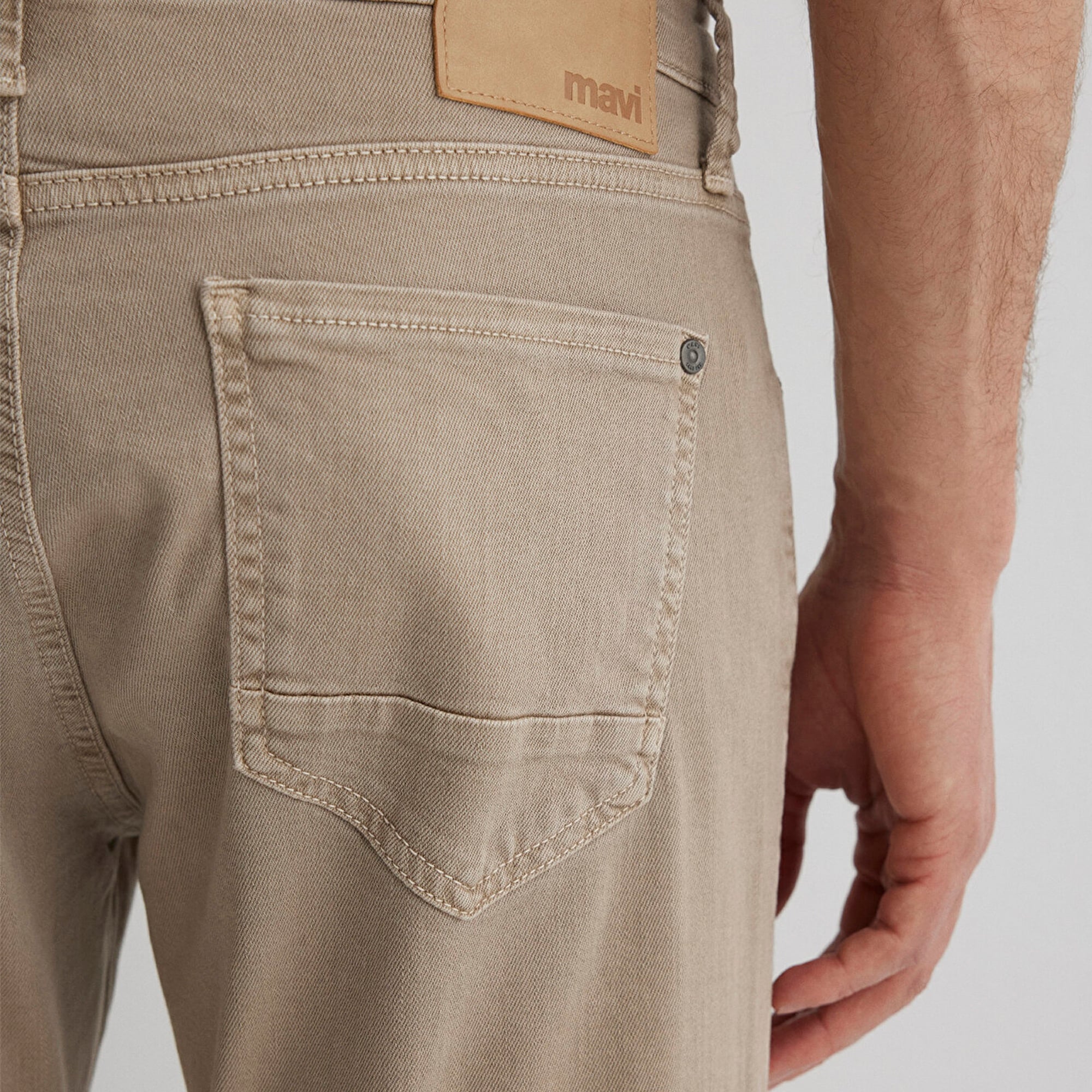 Mavi Marcus Bej Comfort Gabardin Pantolon 0035186566