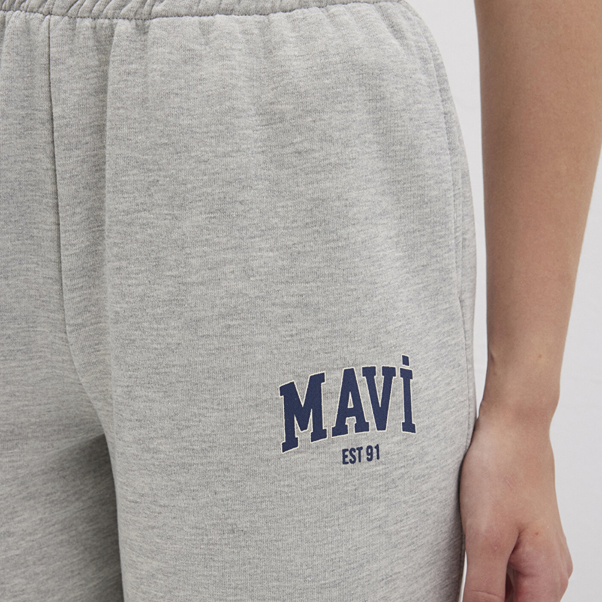 Mavi Mavi Logo Baskılı Gri Eşofman Altı 1010757-82816