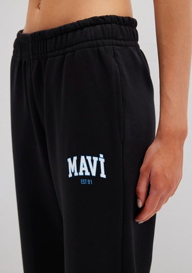  Mavi Mavi Logo Baskılı Siyah Eşofman Altı 1010757-900