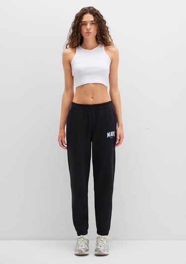  Mavi Mavi Logo Baskılı Siyah Eşofman Altı 1010757-900