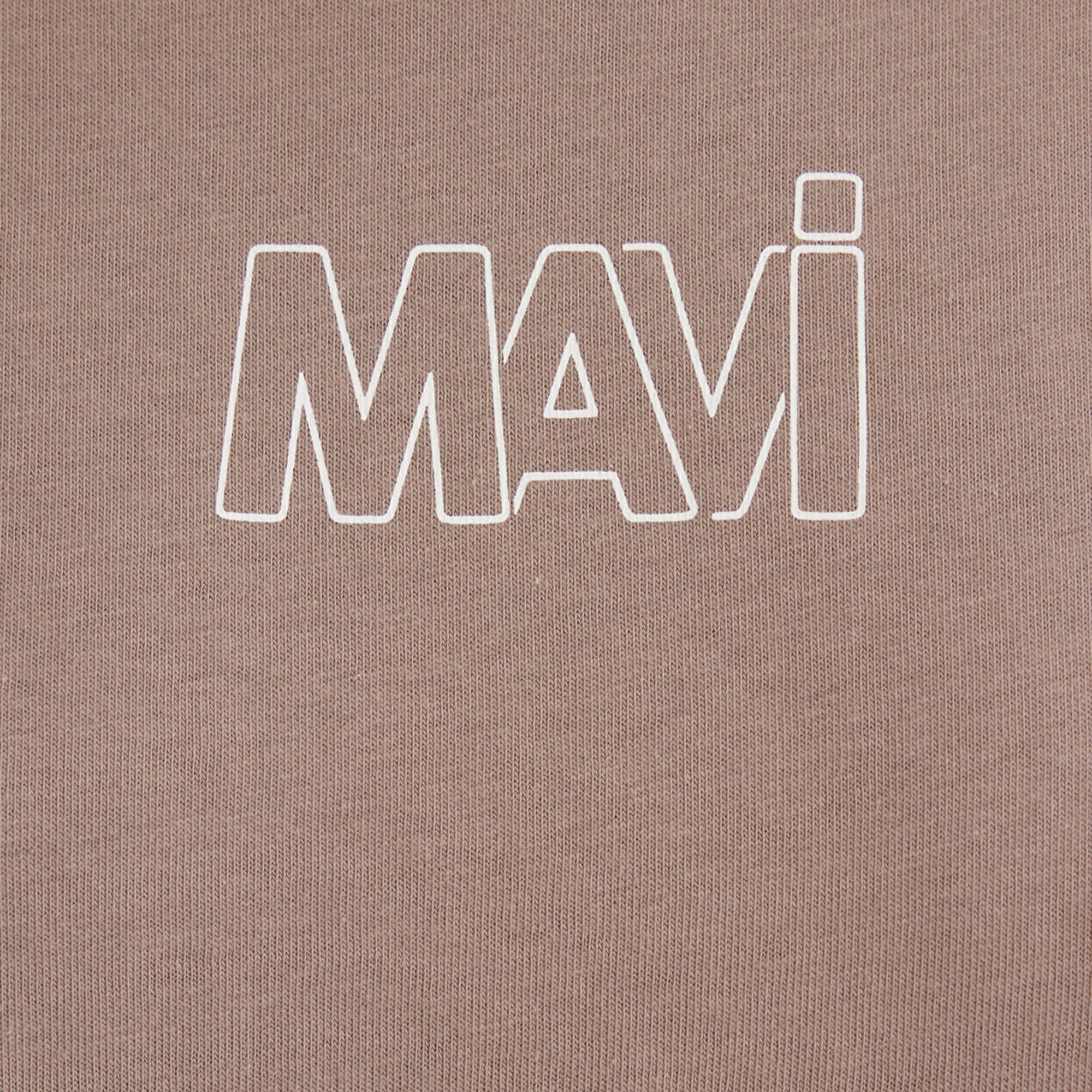 Mavi Mavi Logo Baskılı Bej Tişört Oversize / Geniş Kesim 1611592-70364