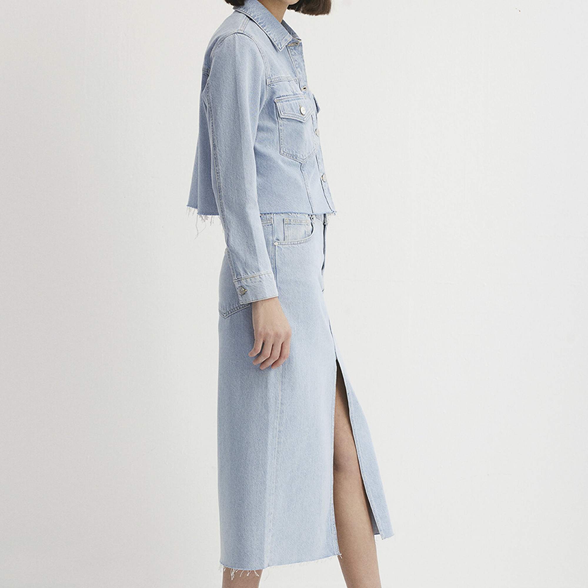 Mavi Thalia Mavi Premium Buz Mavi Jean Ceket 1110289-86792