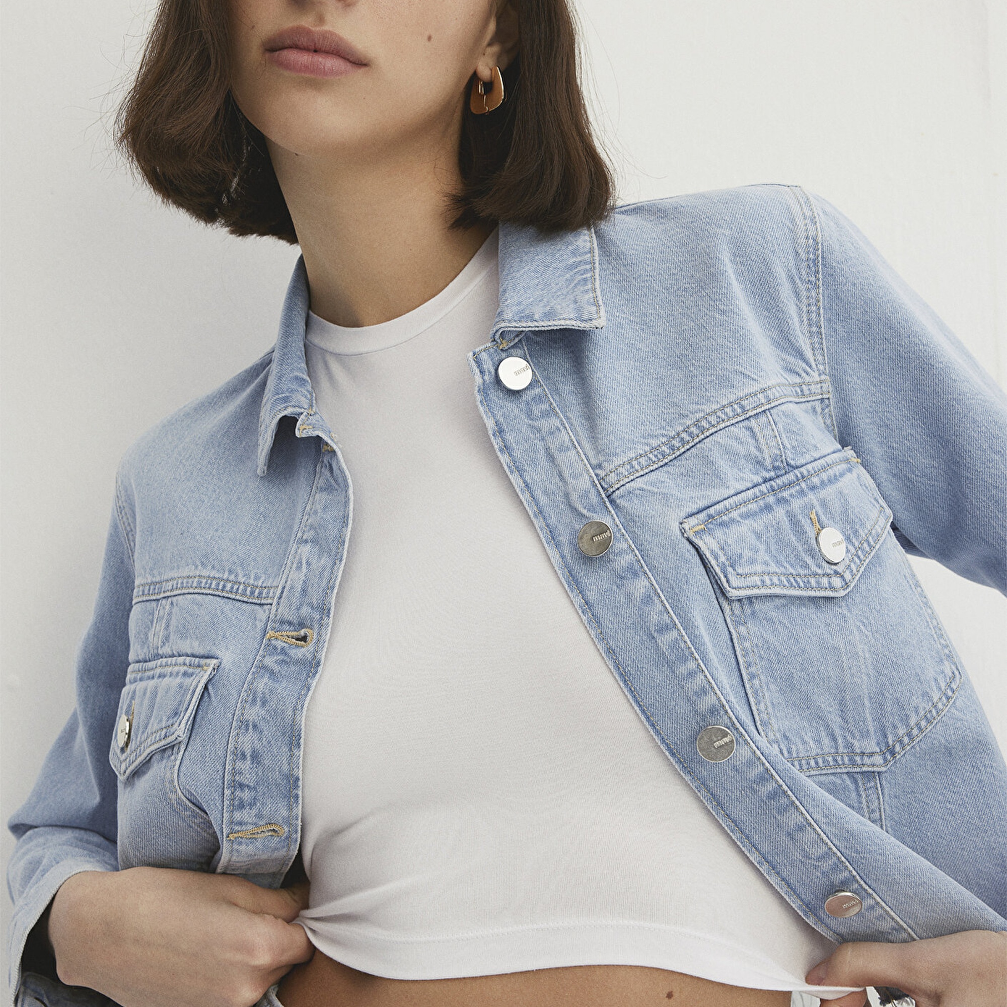 Mavi Thalia Mavi Premium Buz Mavi Jean Ceket 1110289-86792