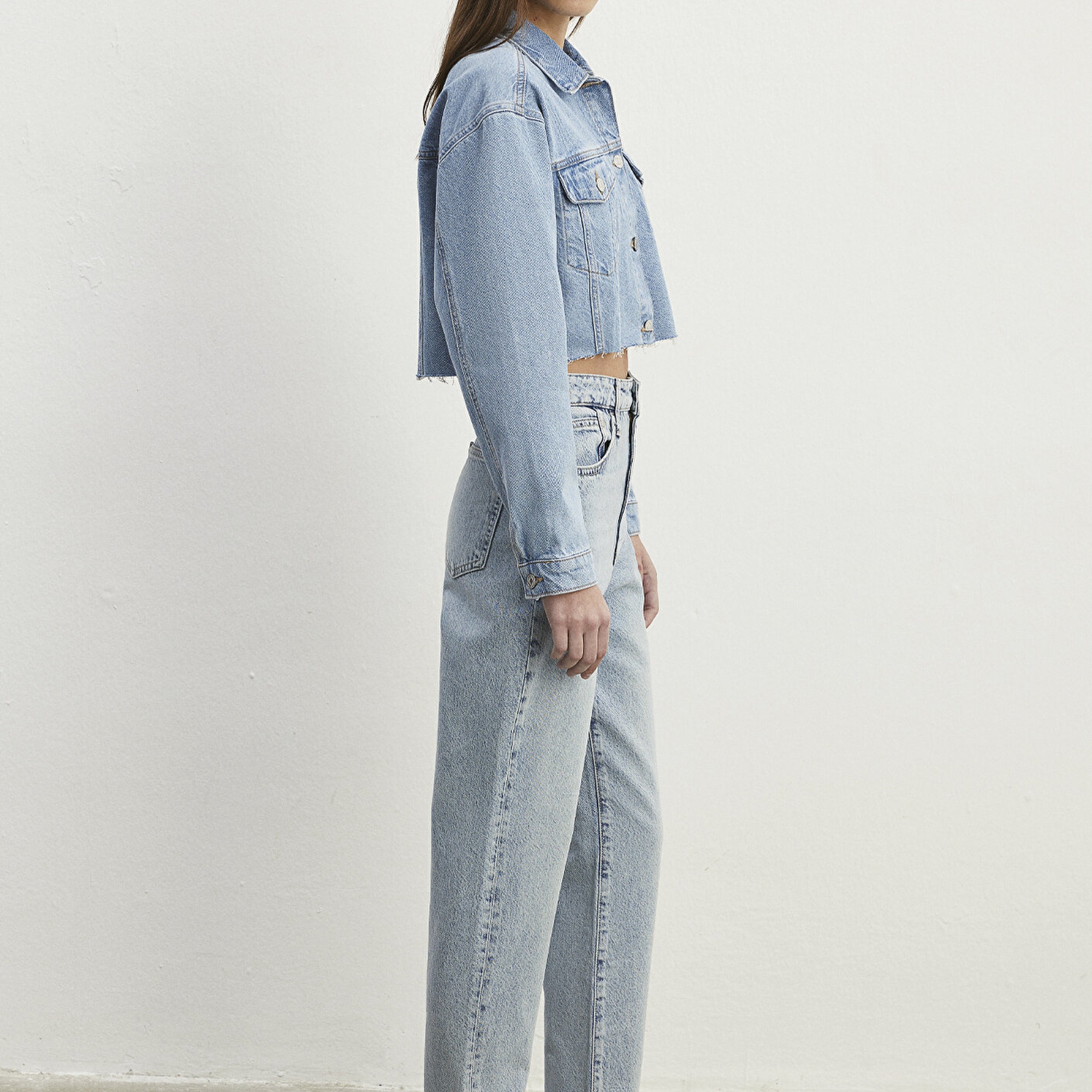 Mavi Brenda 90lar İndigo Mavisi Jean Ceket 1110118-86443