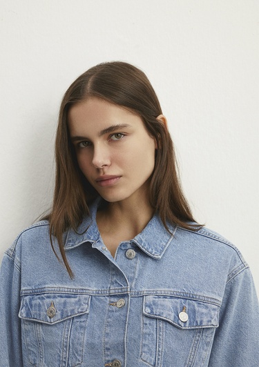  Mavi Brenda 90lar İndigo Mavisi Jean Ceket 1110118-86443