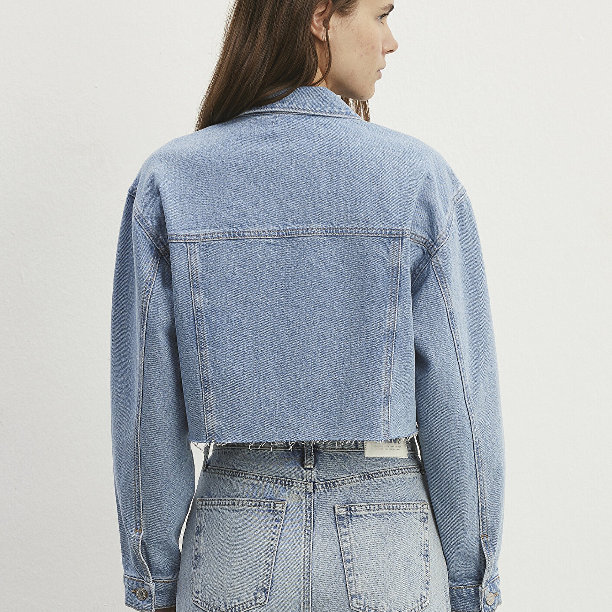 Mavi Brenda 90lar İndigo Mavisi Jean Ceket 1110118-86443