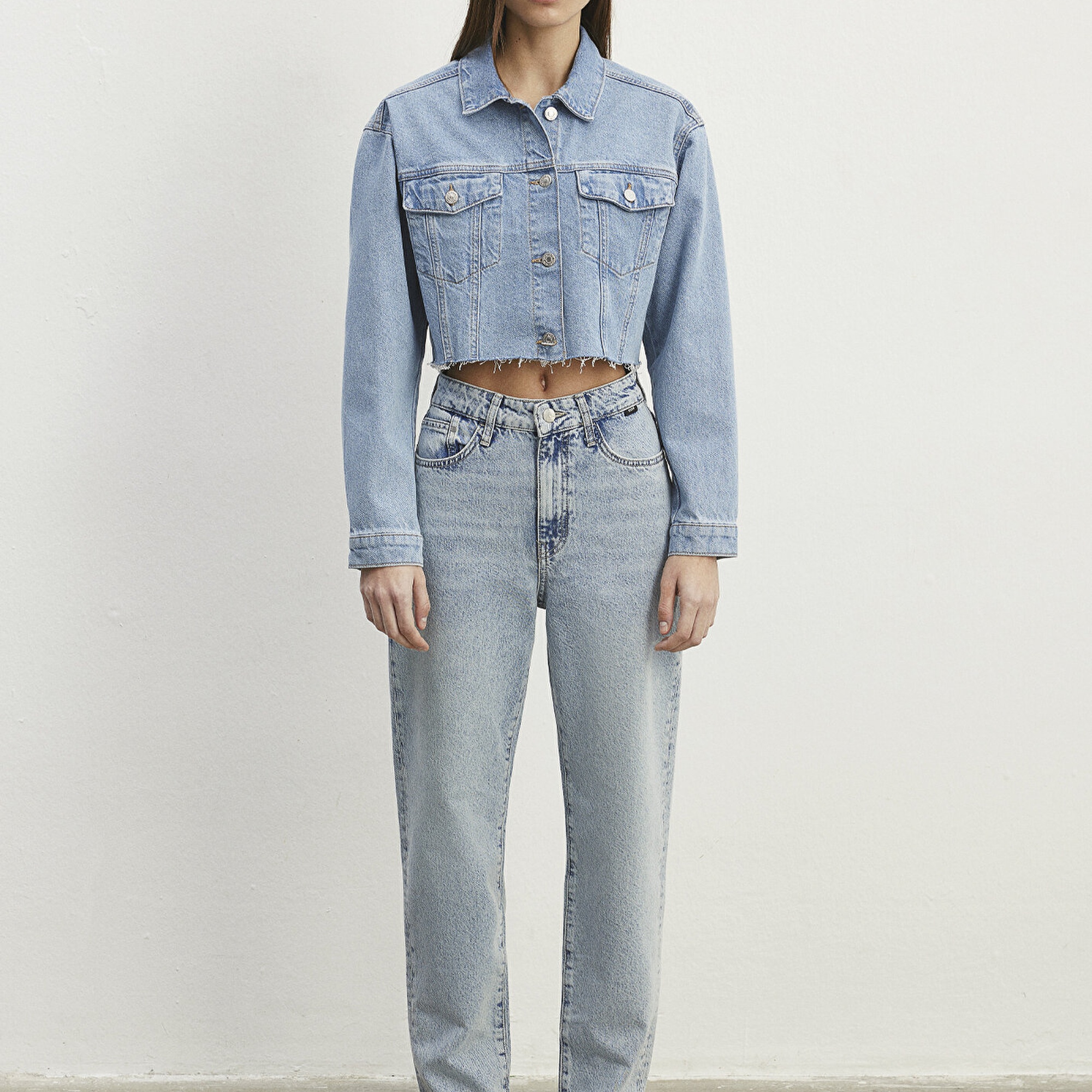 Mavi Brenda 90lar İndigo Mavisi Jean Ceket 1110118-86443