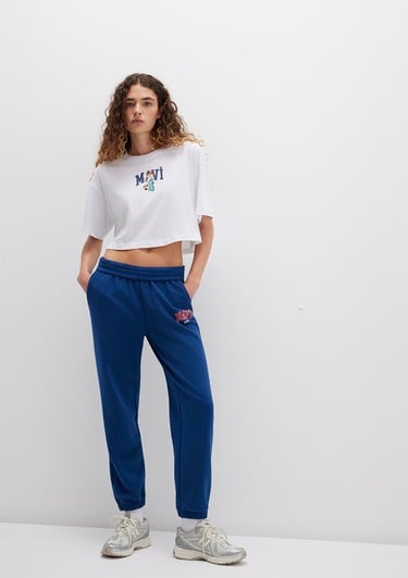  Mavi Mavi Logo Baskılı Lacivert Eşofman Altı 1010757-82625