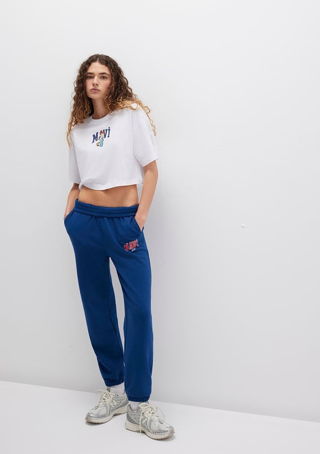  Mavi Mavi Logo Baskılı Lacivert Eşofman Altı 1010757-82625