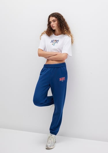  Mavi Mavi Logo Baskılı Lacivert Eşofman Altı 1010757-82625