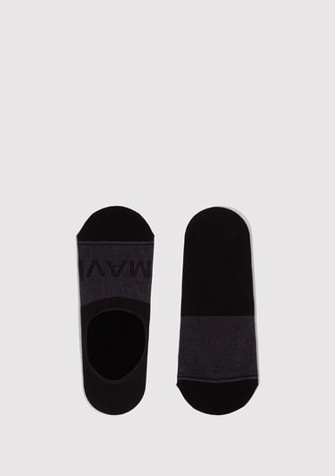  Mavi Mavi Logo Baskılı Siyah Babet Çorabı 0911319-900