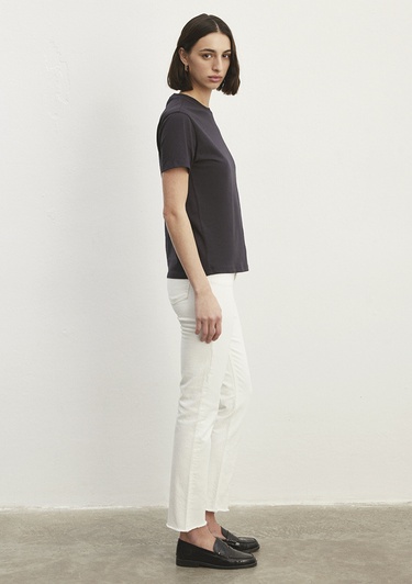  Mavi Antrasit Basic Tişört Regular Fit / Normal Kesim 1600965-70087