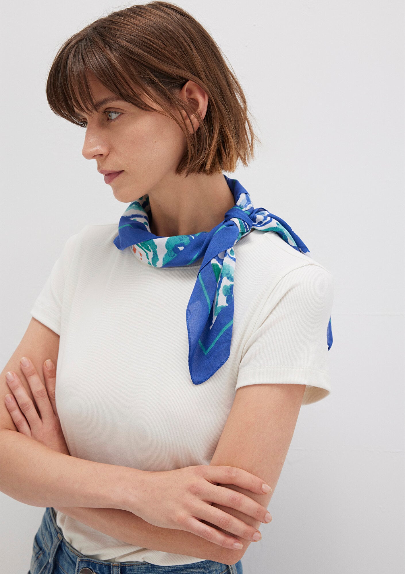  Mavi Baskılı Mavi Bandana 1912237-70865