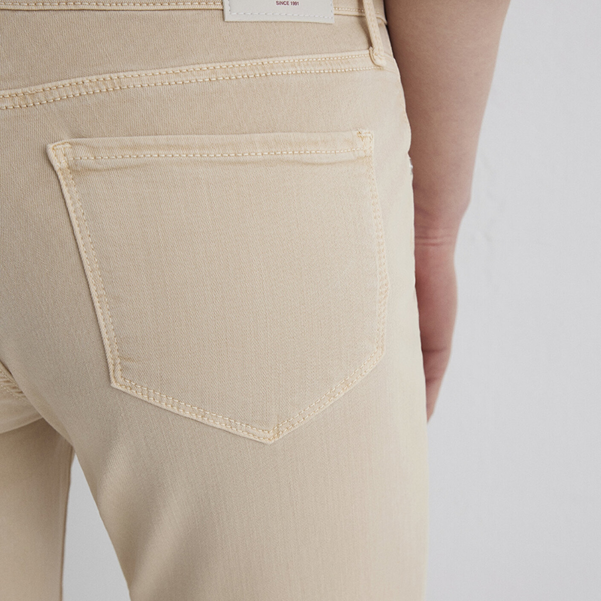 Mavi Ada Mavi Premium Krem Gabardin Pantolon 1020586447