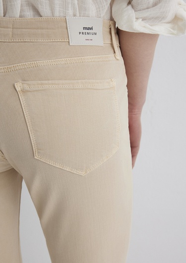  Mavi Ada Mavi Premium Krem Gabardin Pantolon 1020586447