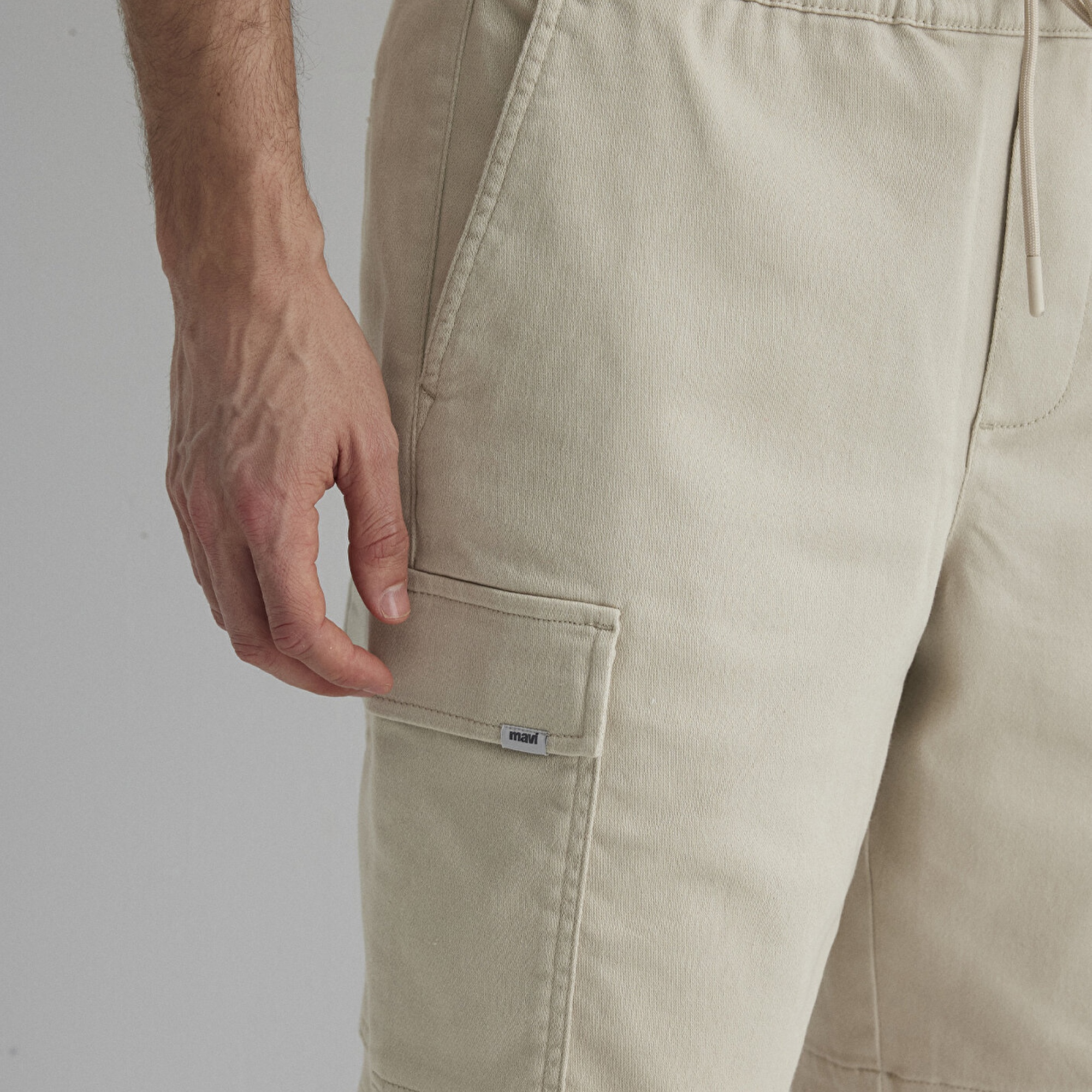 Mavi Bej Kargo Şort 0410107-70039