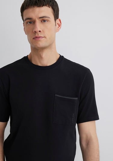  Mavi Mavi Black Baskılı Siyah Tişört Regular Fit / Normal Kesim 0611834-900