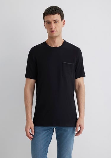  Mavi Mavi Black Baskılı Siyah Tişört Regular Fit / Normal Kesim 0611834-900