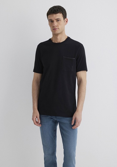  Mavi Mavi Black Baskılı Siyah Tişört Regular Fit / Normal Kesim 0611834-900