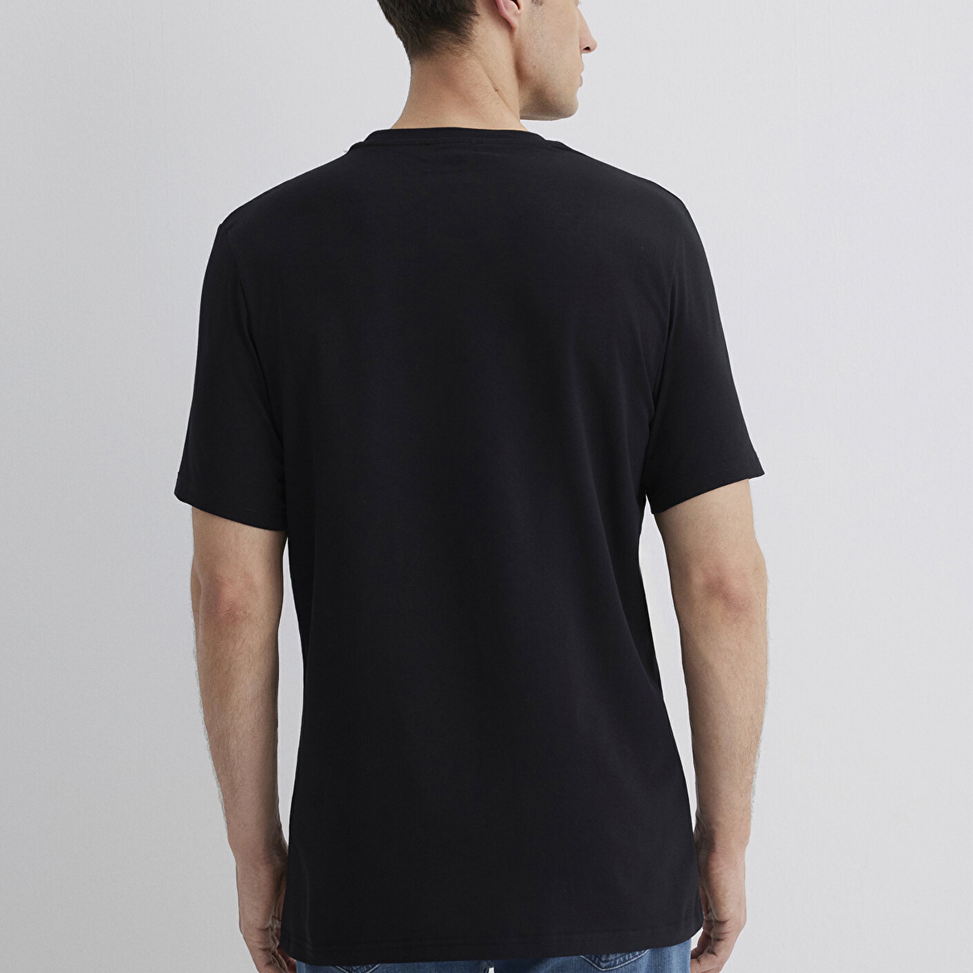 Mavi Mavi Black Baskılı Siyah Tişört Regular Fit / Normal Kesim 0611834-900