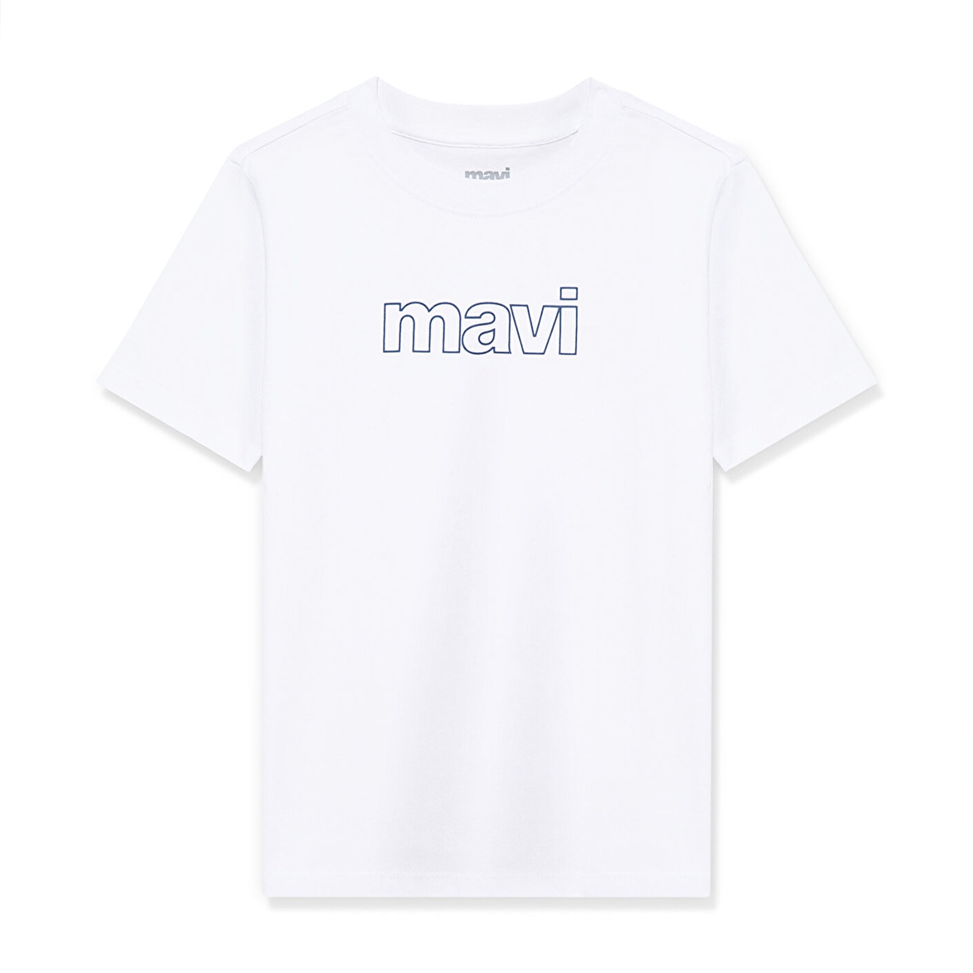 Mavi Mavi Logo Baskılı Beyaz Tişört Regular Fit / Normal Kesim 66323620