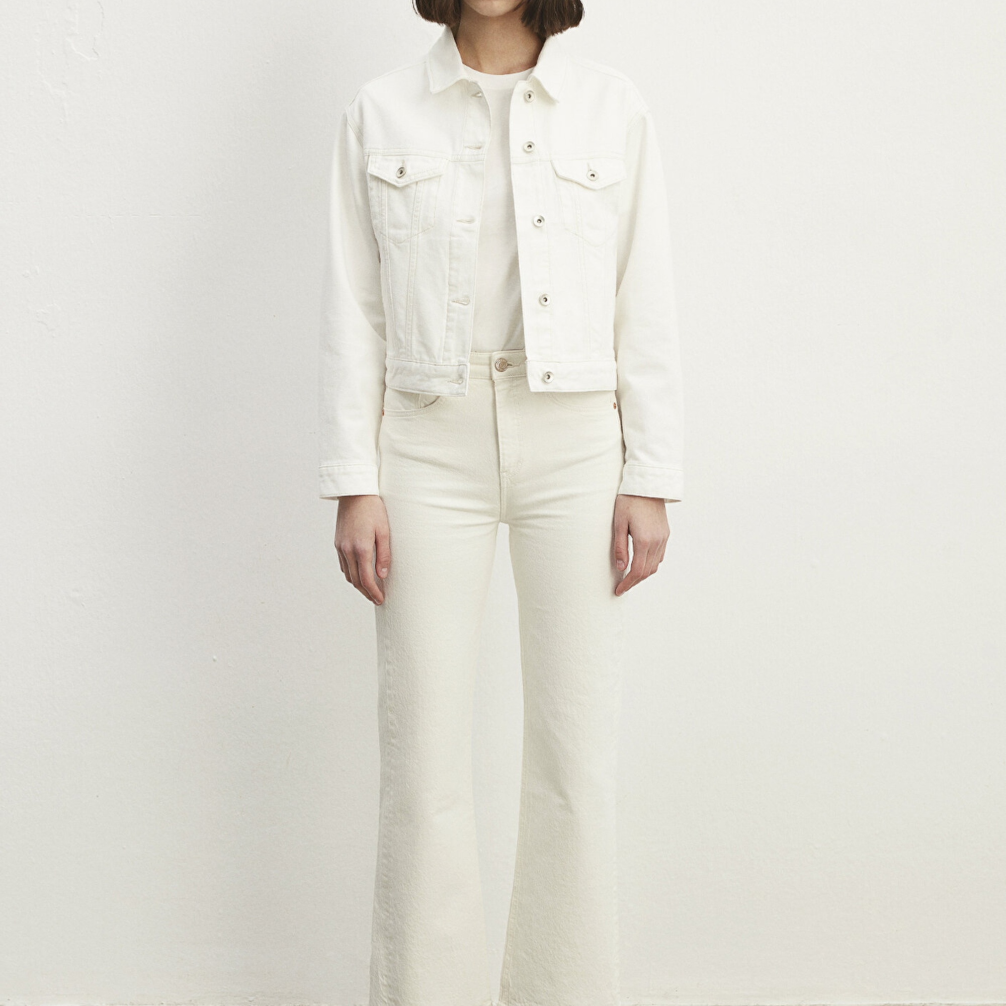 Mavi Megi Mavi Premium Kırık Beyaz Jean Ceket 1110389-86745