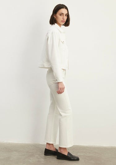  Mavi Megi Mavi Premium Kırık Beyaz Jean Ceket 1110389-86745