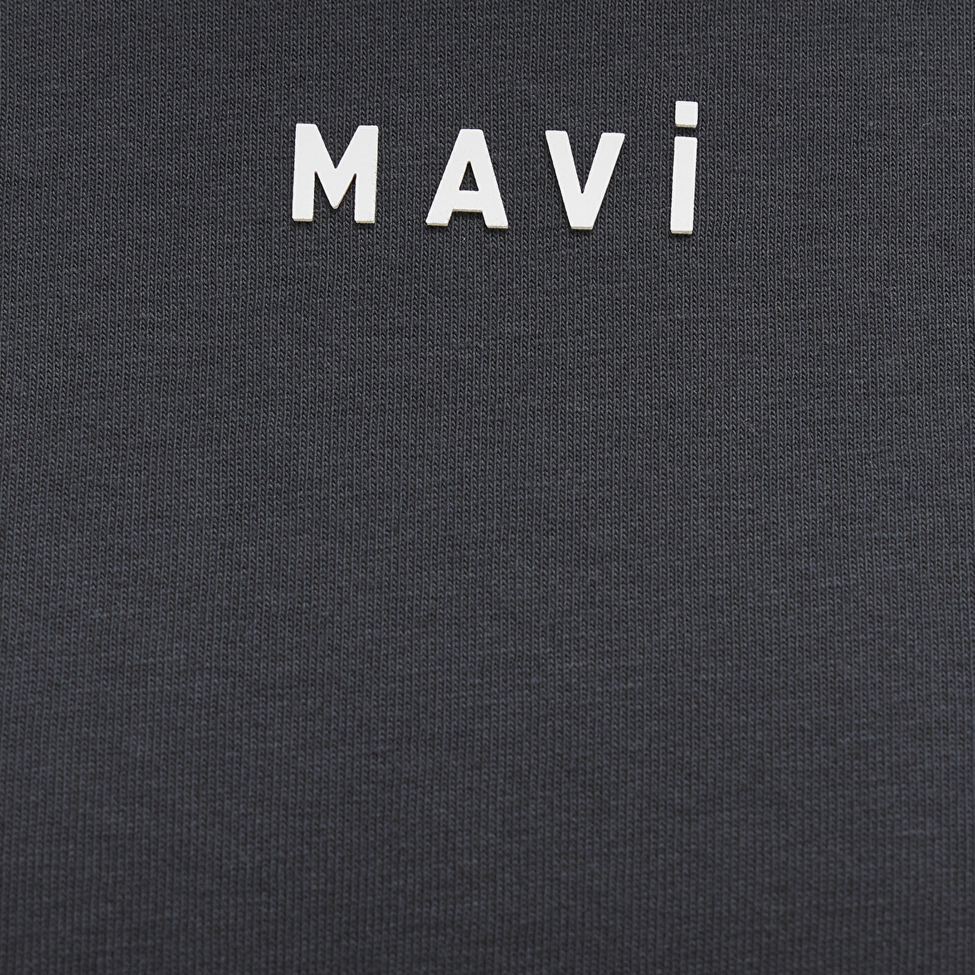 Mavi Mavi Logo Baskılı Antrasit Tişört Loose Fit / Bol Rahat Kesim 1612518-70087