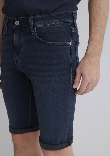  Mavi Nicholas Mavi Premium Gece Mavisi Jean Şort 0416087141