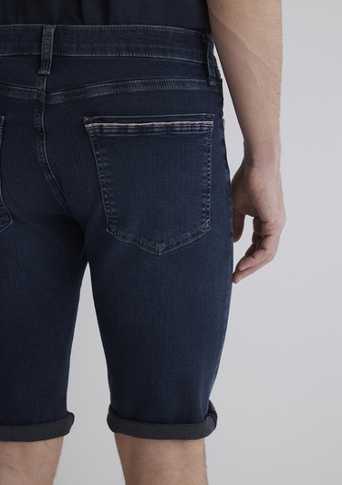  Mavi Nicholas Mavi Premium Gece Mavisi Jean Şort 0416087141