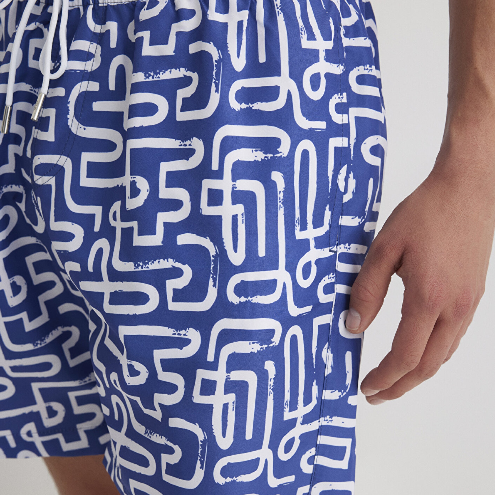 Mavi Baskılı Mavi Deniz Şortu 0911480-70758