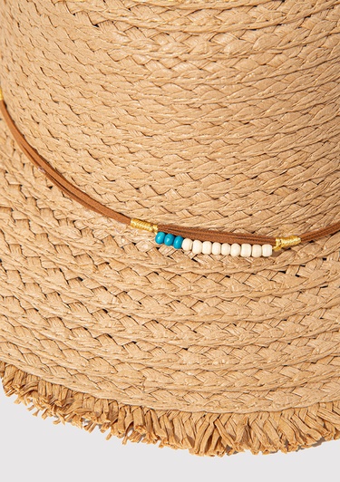  Mavi Kahverengi Hasır Şapka 1912320-70185