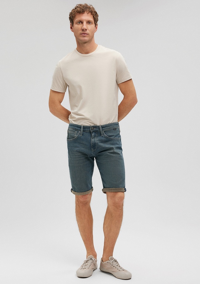  Mavi Tim Mavi Black Puslu Mavi Jean Şort 0428487151