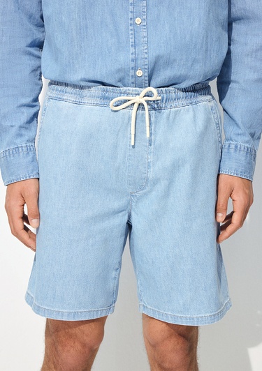  Mavi Dayton Casual Buz Mavi Jean Şort 0410093-86945