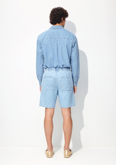  Mavi Dayton Casual Buz Mavi Jean Şort 0410093-86945