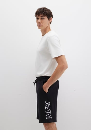  Mavi Mavi Baskılı Siyah Şort 0410225-900