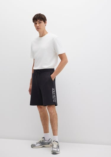  Mavi Mavi Baskılı Siyah Şort 0410225-900