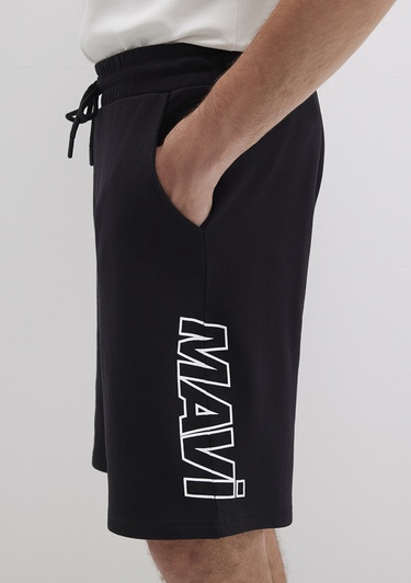  Mavi Mavi Baskılı Siyah Şort 0410225-900