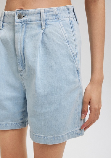  Mavi Mandy Akdeniz Açık Mavi Jean Şort 1410121-87997