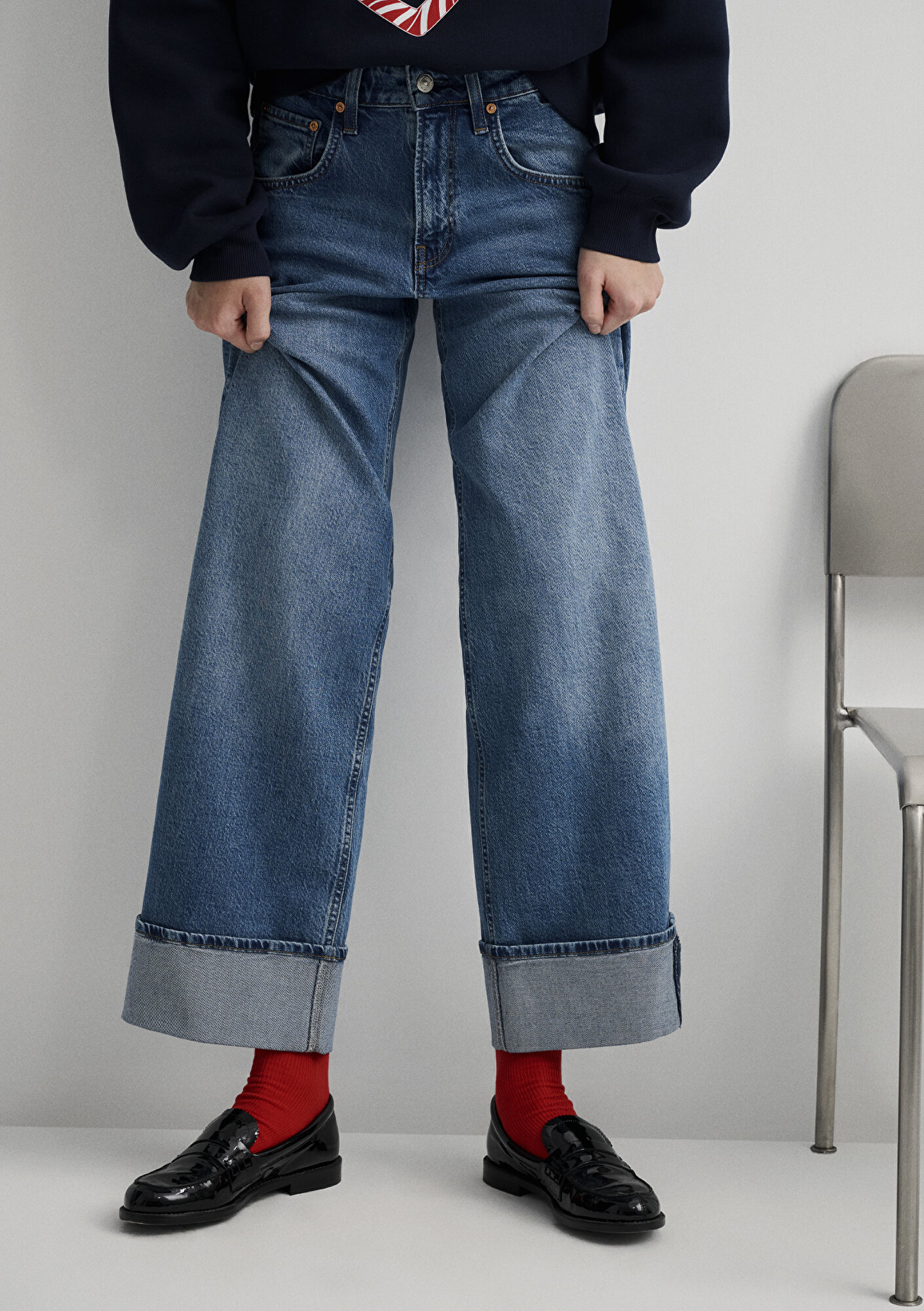 Mavi Kırmızı Soket Çorap 1911884-27120