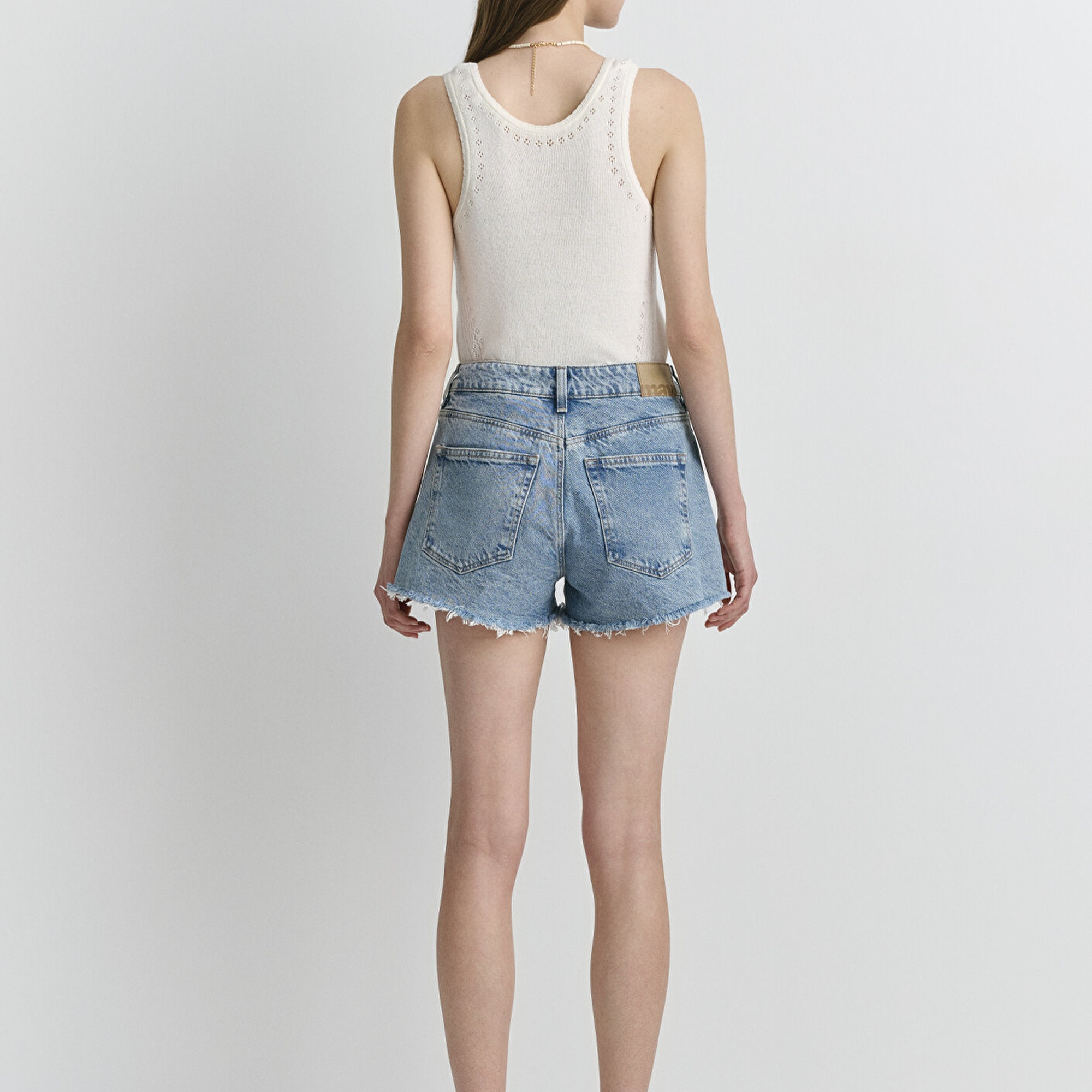 Mavi Rosie 90lar Gölgeli Indigo Mavisi Jean Şort 1447487078