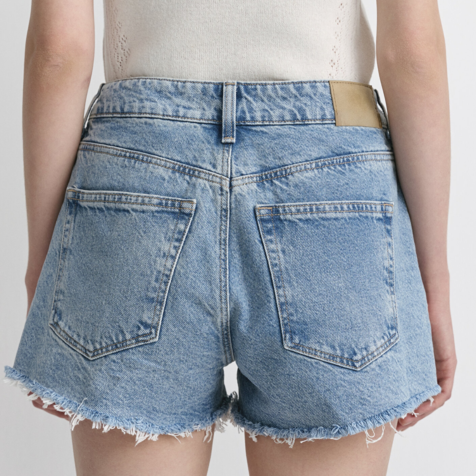 Mavi Rosie 90lar Gölgeli Indigo Mavisi Jean Şort 1447487078