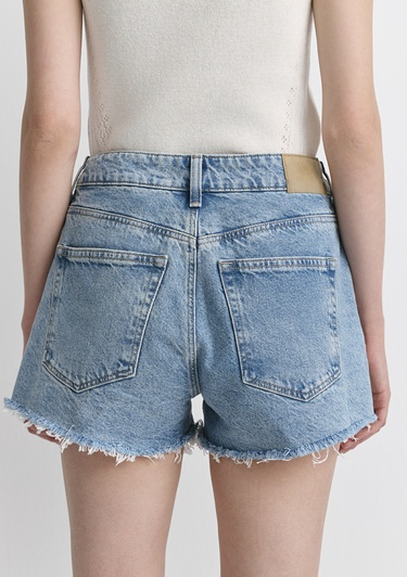  Mavi Rosie 90lar Gölgeli Indigo Mavisi Jean Şort 1447487078