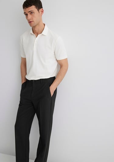  Mavi Beyaz Polo Tişört Regular Fit / Normal Kesim 0612011-70057