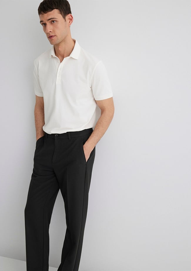  Mavi Beyaz Polo Tişört Regular Fit / Normal Kesim 0612011-70057