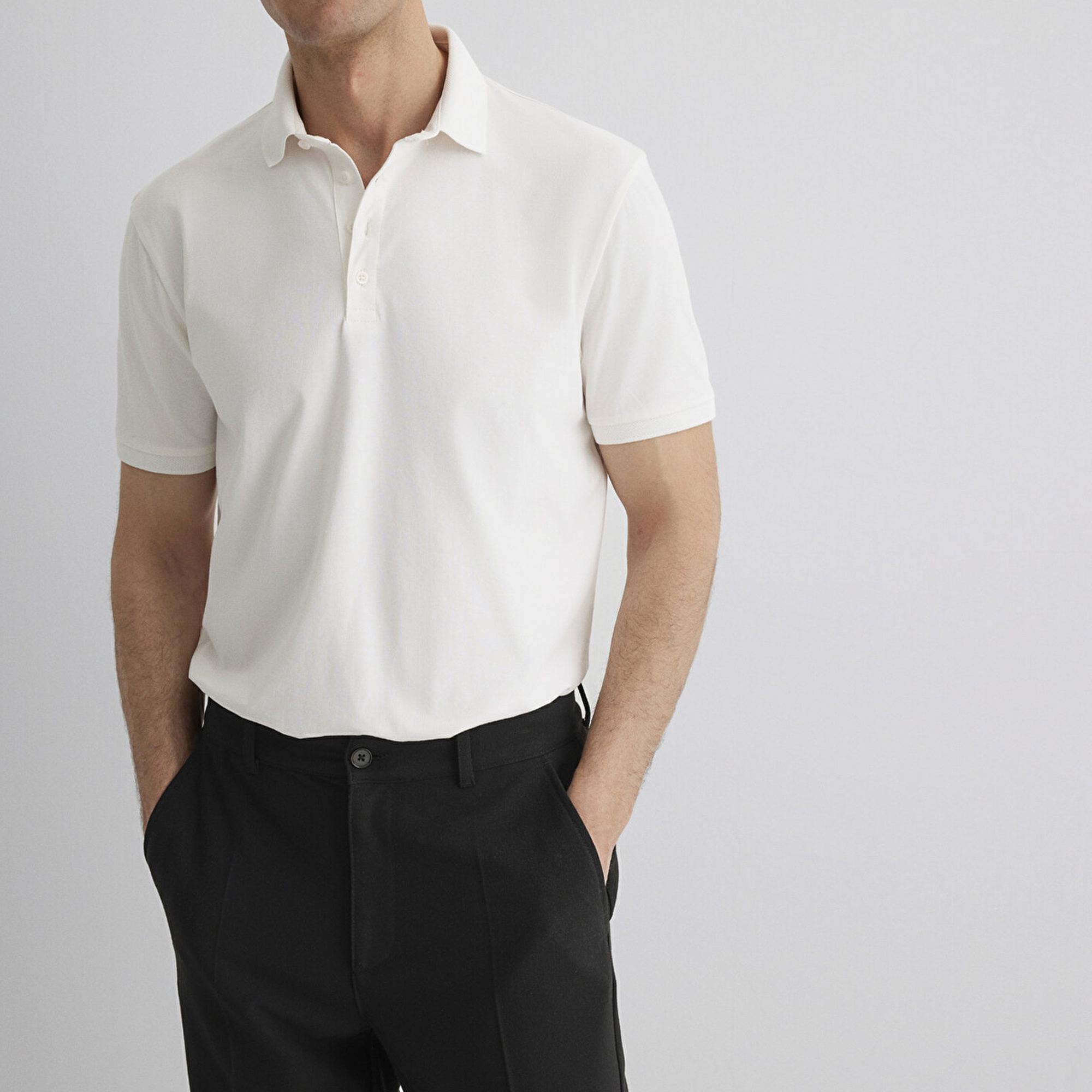 Mavi Beyaz Polo Tişört Regular Fit / Normal Kesim 0612011-70057