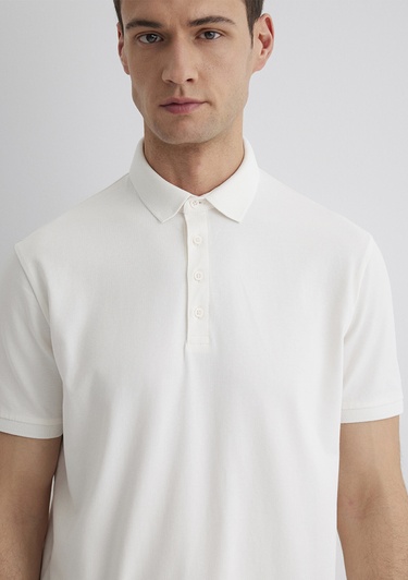  Mavi Beyaz Polo Tişört Regular Fit / Normal Kesim 0612011-70057