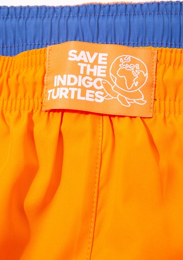  Mavi İndigo Turtles Turuncu Deniz Şortu 0911483-71385